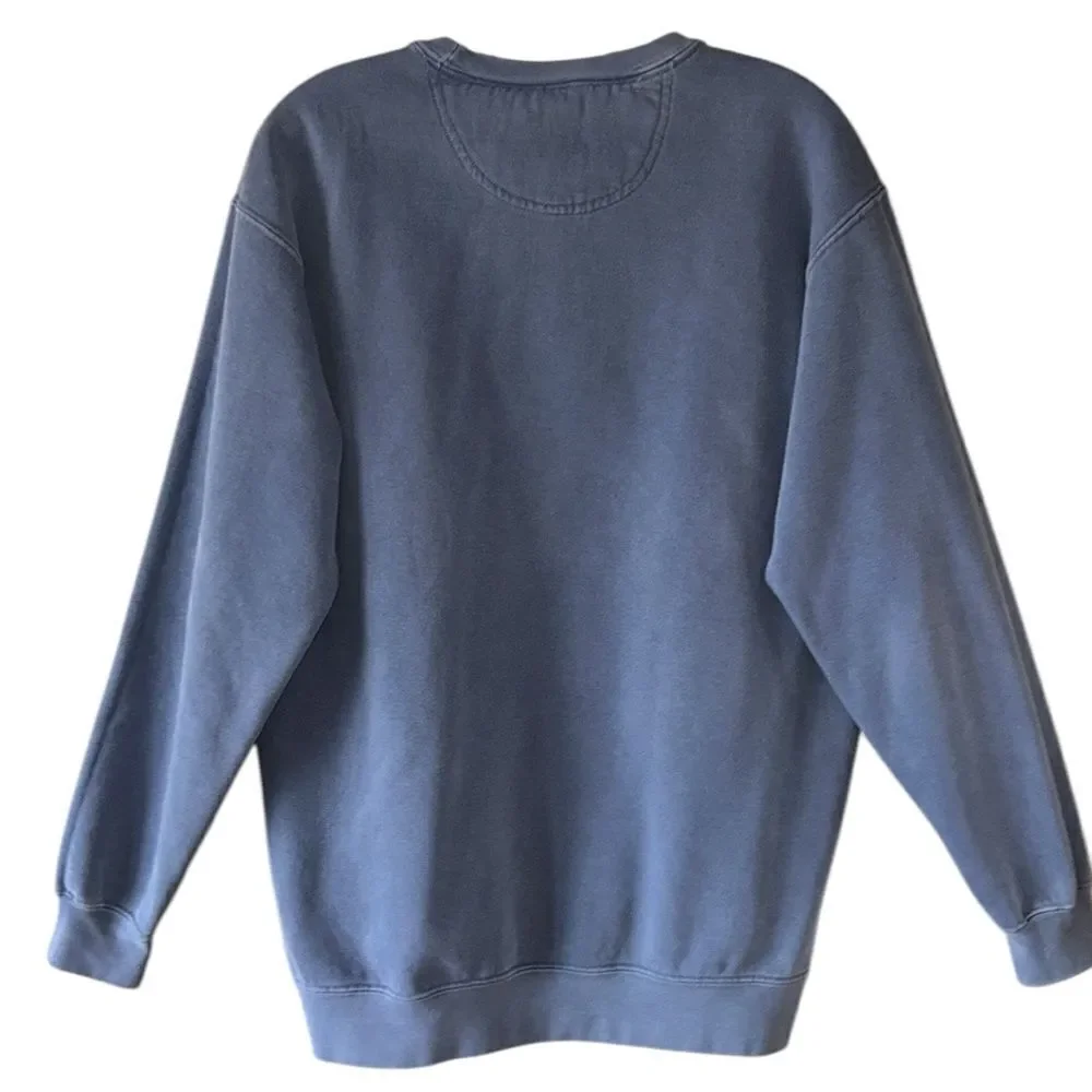 Camera Crew Embroidered Blue Sweatshirt - Picture 5 of 5